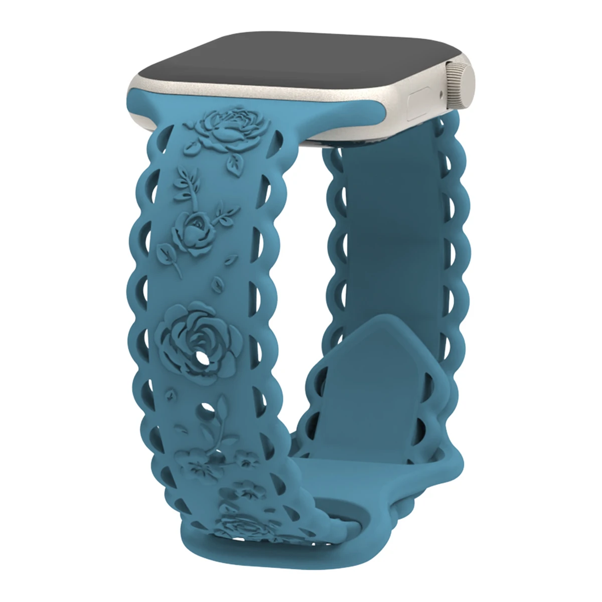 Pulseira de relógio para iWatch 42/44/45/49mm 38/40/41mm Pulseira de relógio esportivo de silicone para série de relógio Ultra2 Se 9/8/7/6/5/4/3/2/1_voghion.com