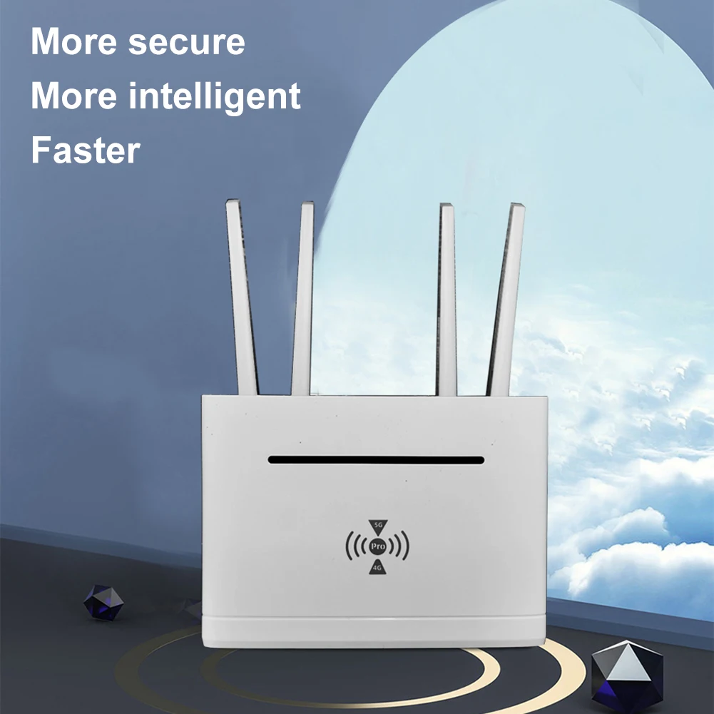 4G LTE Wi-Fi роутер 300 Мбит/с беспроводной домашний роутер 4 внешней антенны 4G SIM-карта Wi-Fi роутер WAN LAN