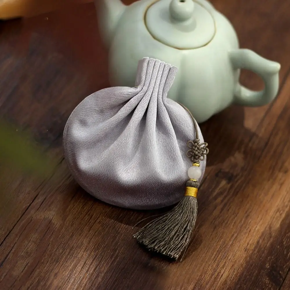 

Empty Chinese Style Cloth Sachet Jewelry Bag Exquisite Tassel Storage Sachet Ancient Portable Hanging Pouchperfume bag