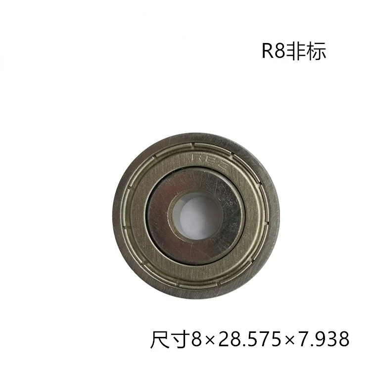 【10pcs】special shaft steel R8ZZ  R8RS bearing 12.7*28.575*7.938 deep groove bearing