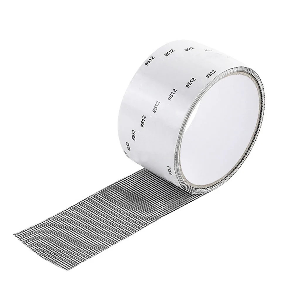 

5cm x 2m Window Screen Repair Tape Self-adhesive Net Door Fix Patch Anti-Insect Mosquito Mesh Broken Holes Repair