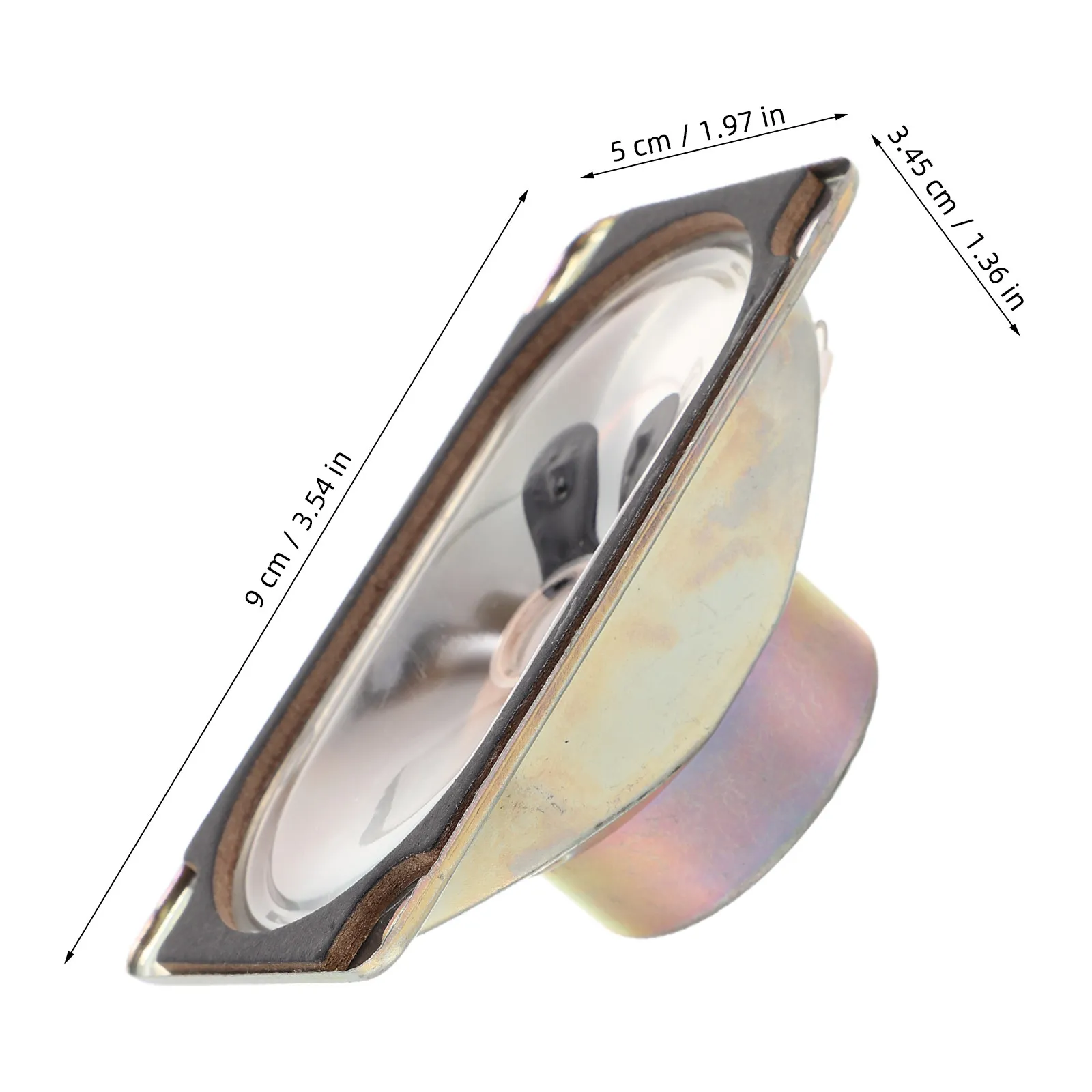 5Pcs 8 Ohm Oval Speaker Driver Full Range Sound Amplifier TV Speaker Replacement Component Oval Loudspeaker Driver