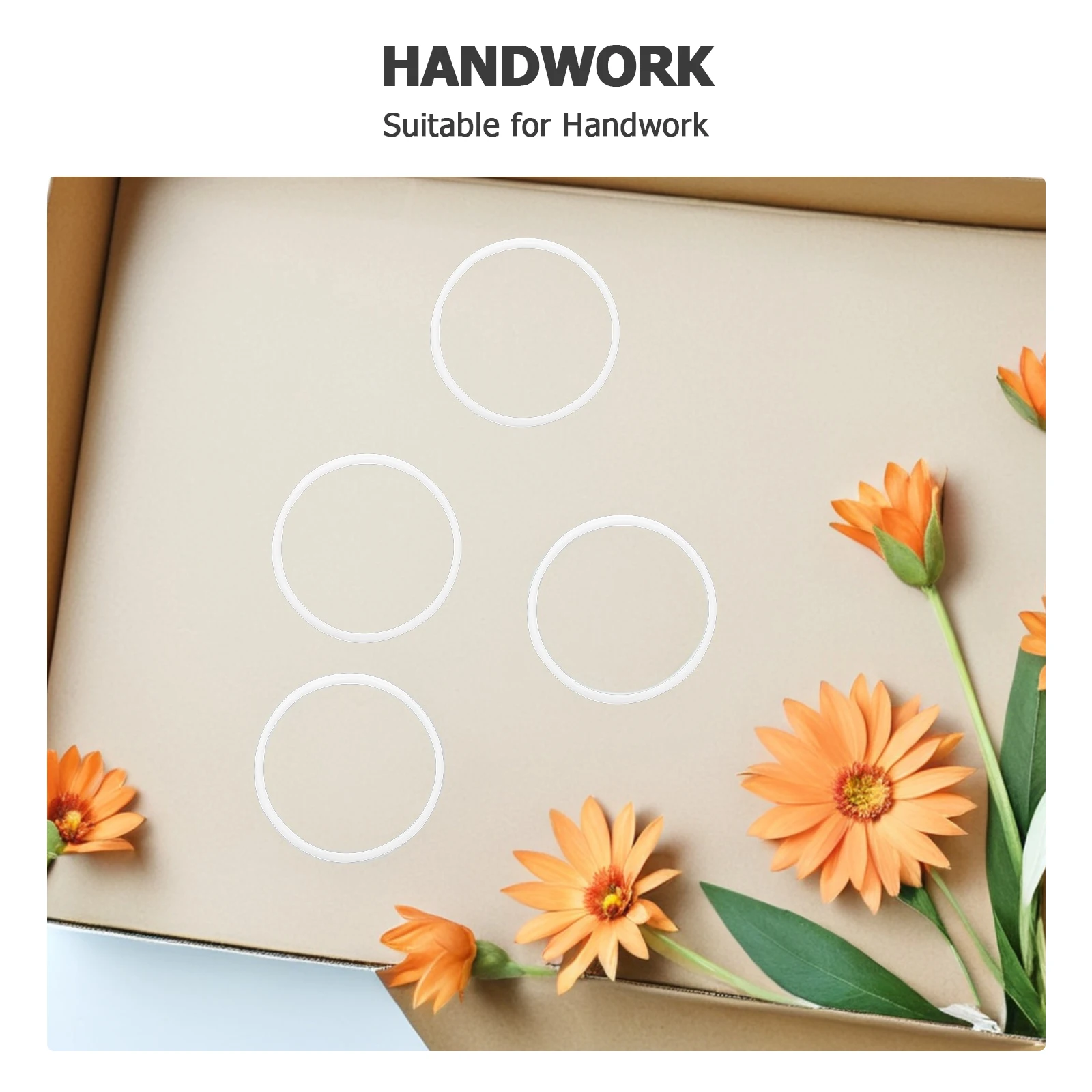 30 قطعة الأطواق البلاستيكية حلم الماسك إطارات Crafts بها بنفسك الحرف إكليل مكرامية خواتم أنيقة ديكور المنزل خواتم بلاستيكية الأزهار هوب #2