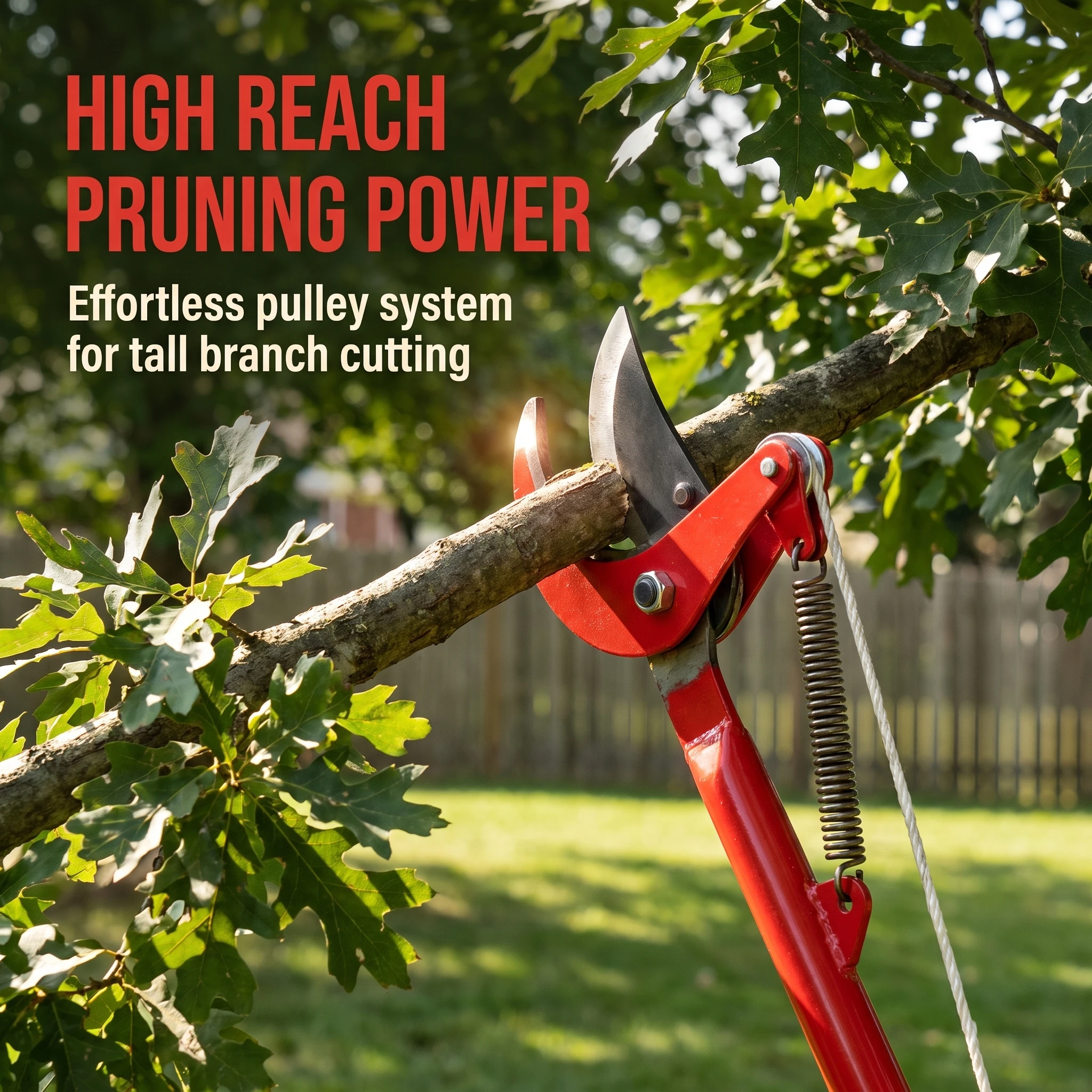 1PC High-Altitude Extension Lopper Branch Scissors Extendable Fruit Tree Pruning Saw Cutter Garden Trimmer Tool With Rope
