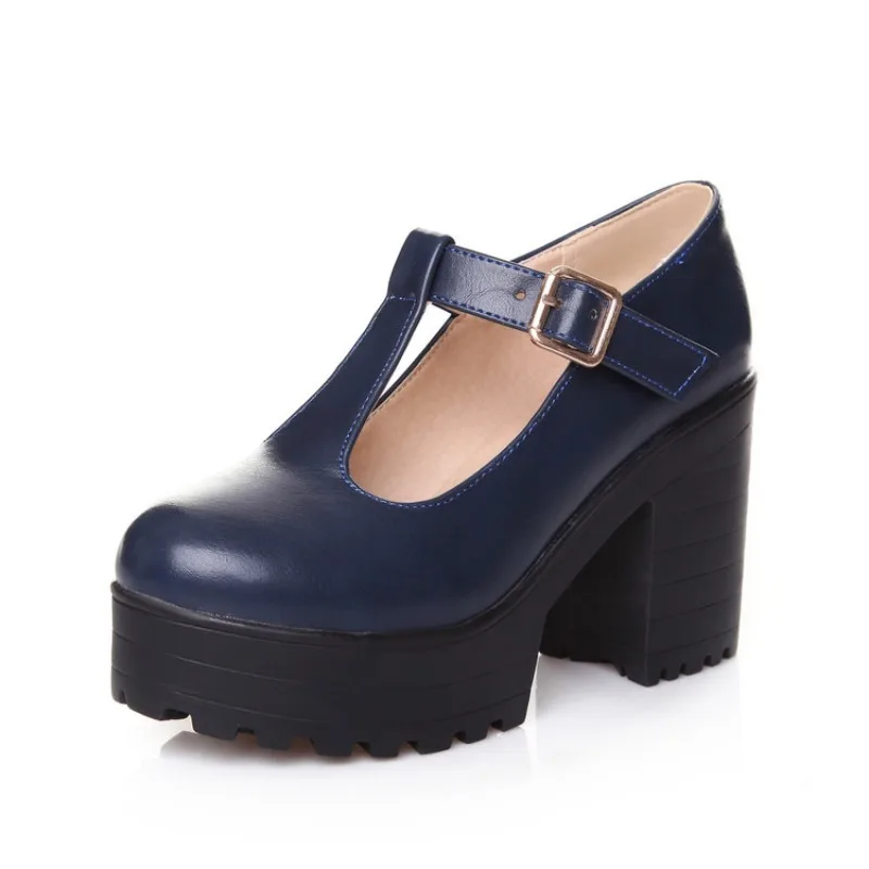 Women Mary Jane Shoes Vintage Girls Platform Pumps High Heels Platform Lolita Shoes Japanese Style College Sweet Student Shoes view 3