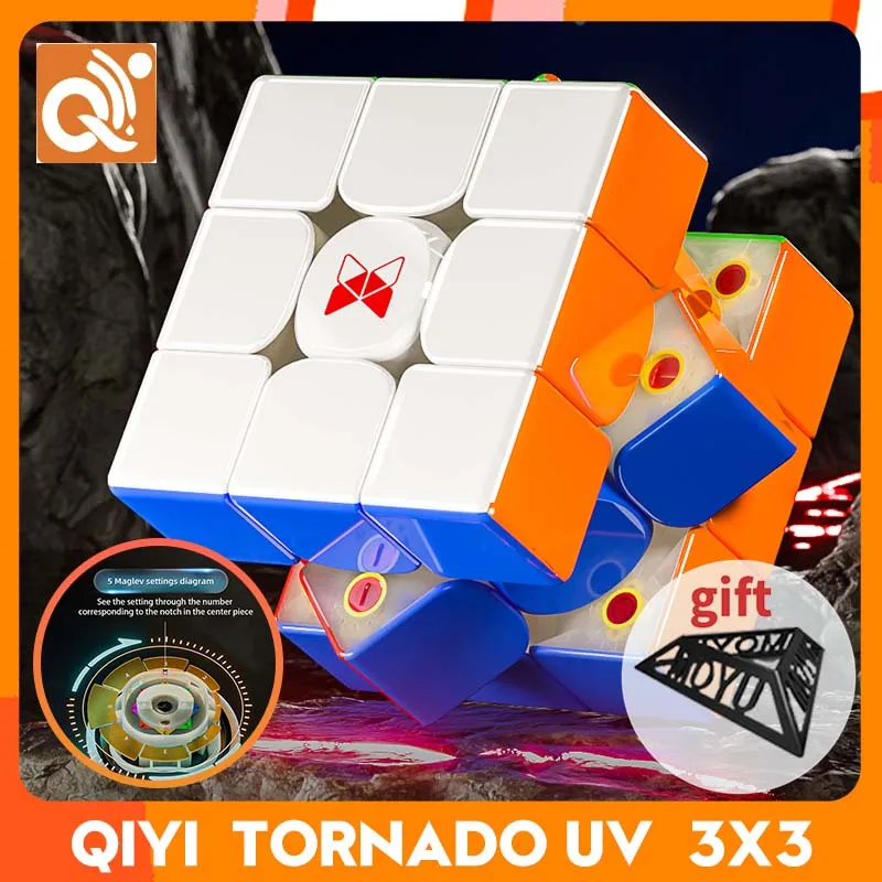 

QiYi X-Man Tornado V3M Pioneer UV 3x3 Version Magnetic Magic Speed Cube Qiyi XMD Tornado V3 M Version Puzzle Toys