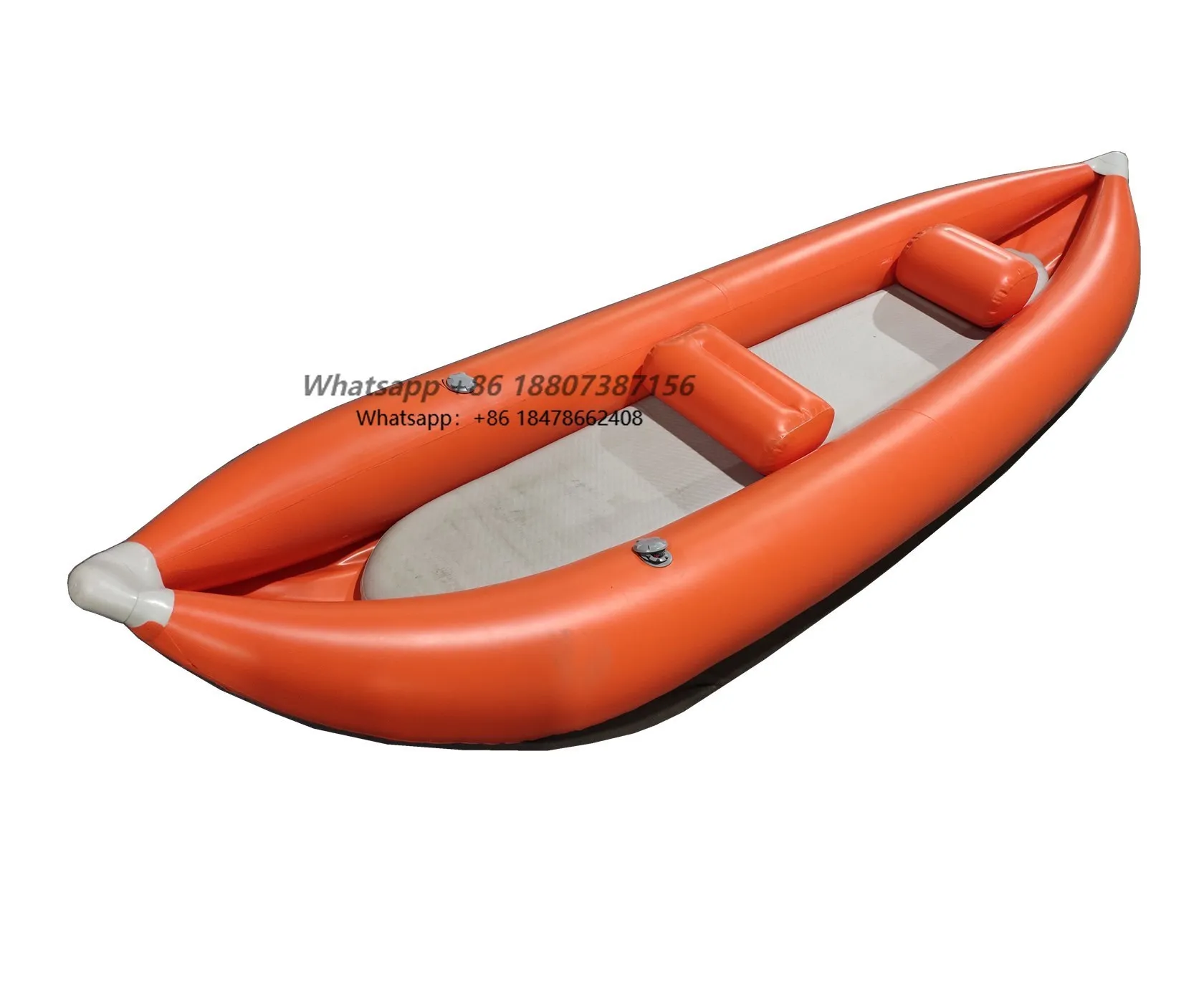 

Drop 2 3 Person Fishing Kayak PVC Inflatable Kayak Rowing Sea Kayak with Pedals