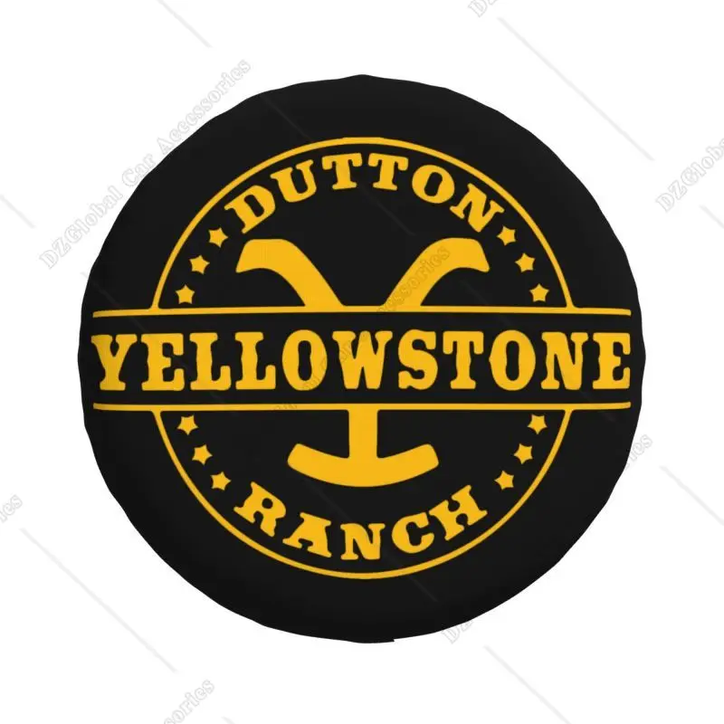 Custom Yellowstone Dutton Ranch Spare Tire Cover for Toyota RAV4 Prado 4WD 4x4 SUV Car Wheel Protector 14