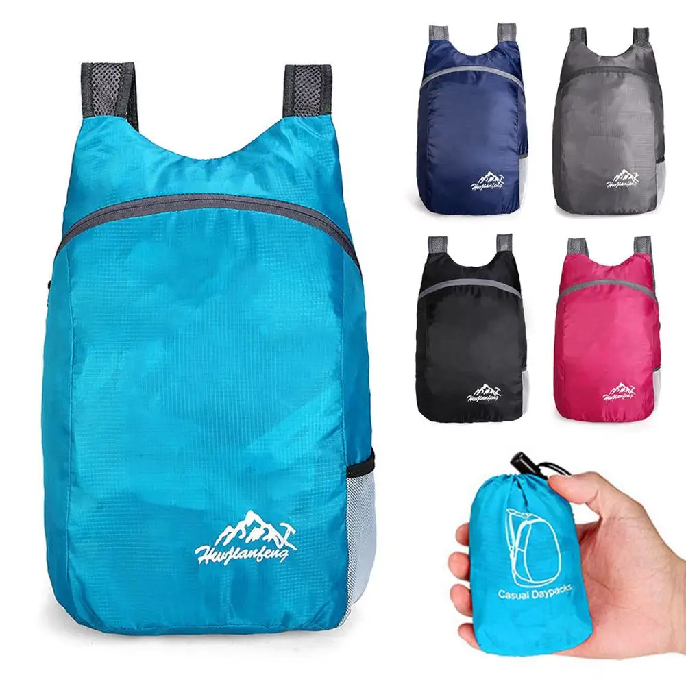 Sac pliable ultraléger pour hommes et femmes, sac à dos étanche de grande capacité, sacs de voyage portables légers, sac à dos de sport de plein air