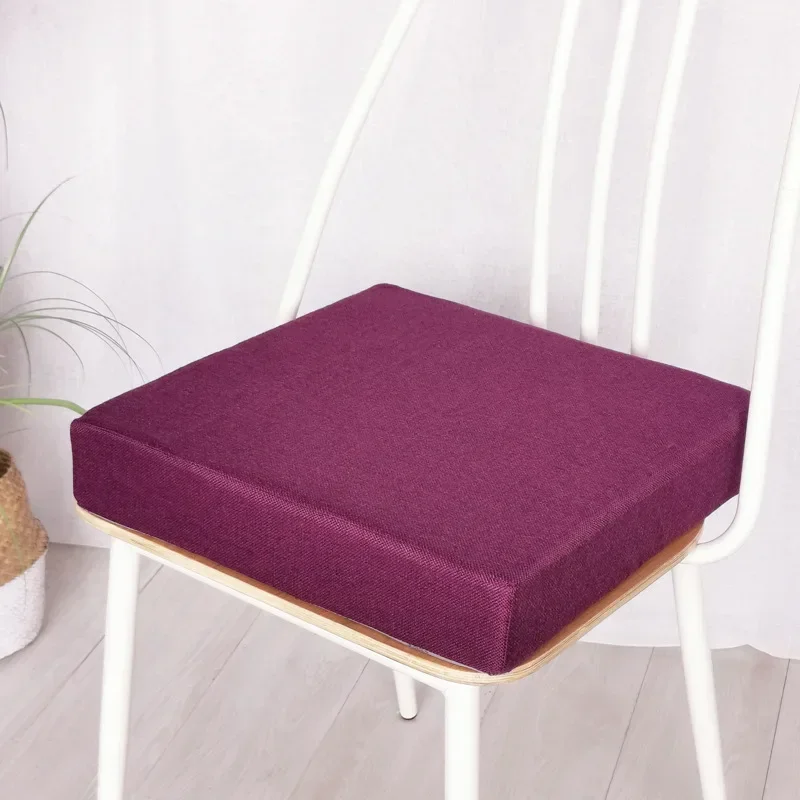 Solid Color High Density Sponge Pad Thick Seat Cushion For Stool Bench Bay Window Sofa Dining Chair Indoor Sitting Decoration