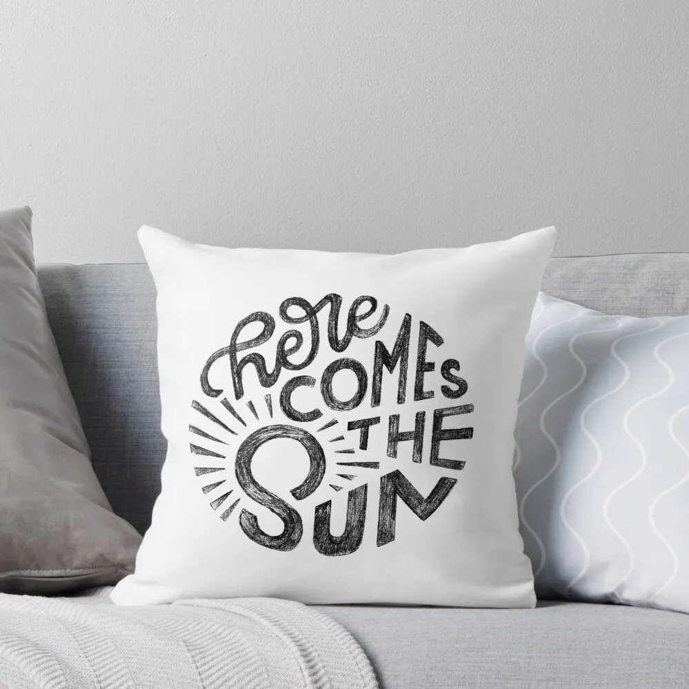 

Here Comes the Sun Throw Pillow Plaid Sofa Cusions Cover Decorative Sofa Cushion Sofa Cover