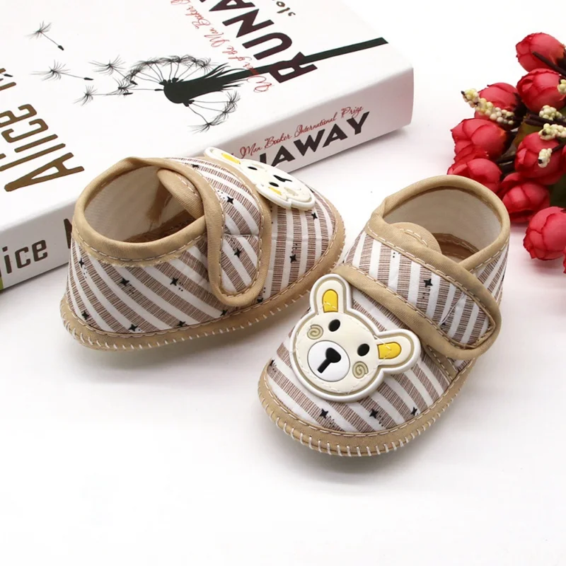 Newborn Baby Girl Soft Sole Crib Toddler Shoes Canvas Sneaker Toddler Shoes Infant Soft Soled Anti-Slip Casual Shoes