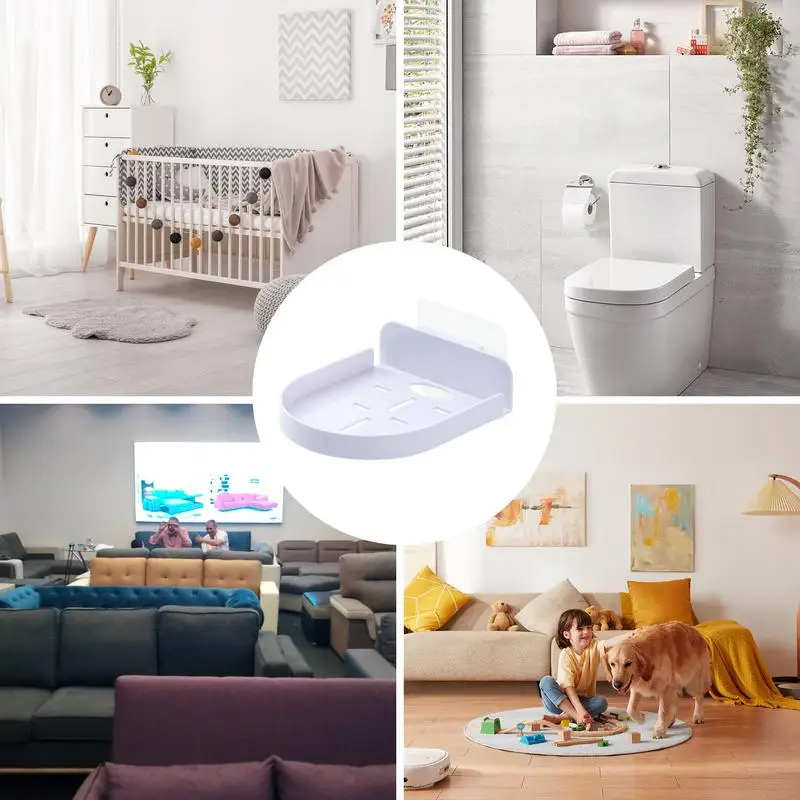 Security Camera Wall Shelf No Drill Camera Shelf Small Wall Shelf With Adhesive Security Cameras Small Floating Shelf No Drill