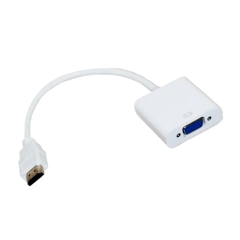 0.25MDigital To Analog Video Audio Converter Cable VGA Connector HDMI-compatibl To VGA Adapter for Xbox 360 PS4 PC Laptop TV Box