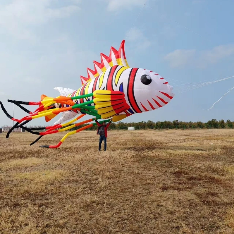 Nowe latawce Lion Fish latające miękkie latawce dla dorosłych latawce tkaniny profesjonalne latawce wiatrowe nadmuchiwany latawiec Gaori kyen koi latawiec smok