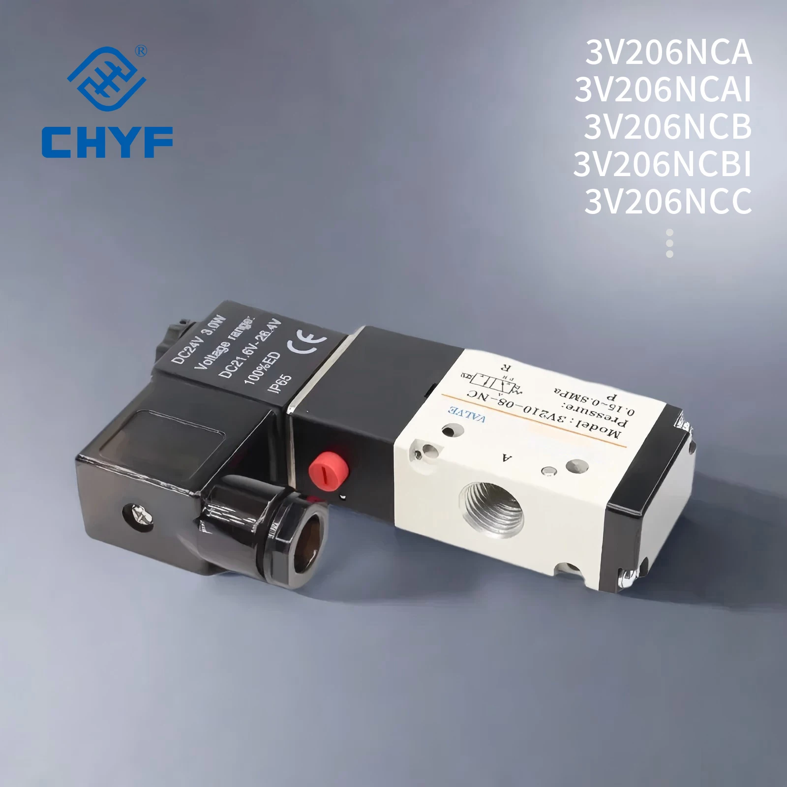 

AirTAC-type 3V2 Series 3/2 way Solenoid Valve with Manual Debugging Device