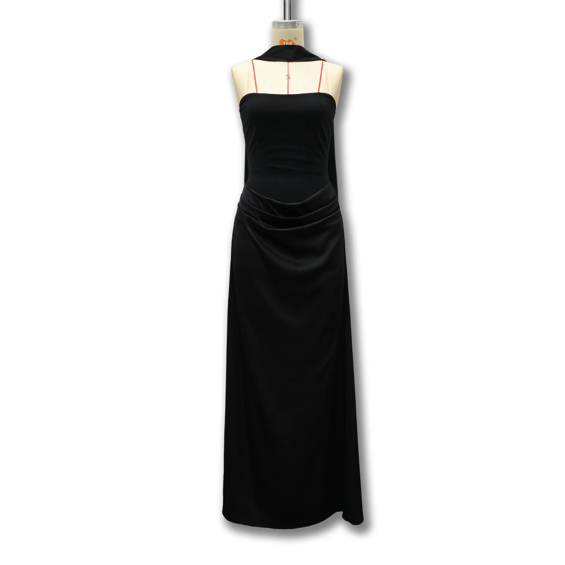 2026 Sommer Neues Elegantes Ärmelloses Figurbetontes Kleid für Damen mit Bandverzierung Formelles Bodycon-Kleid – Detail 7