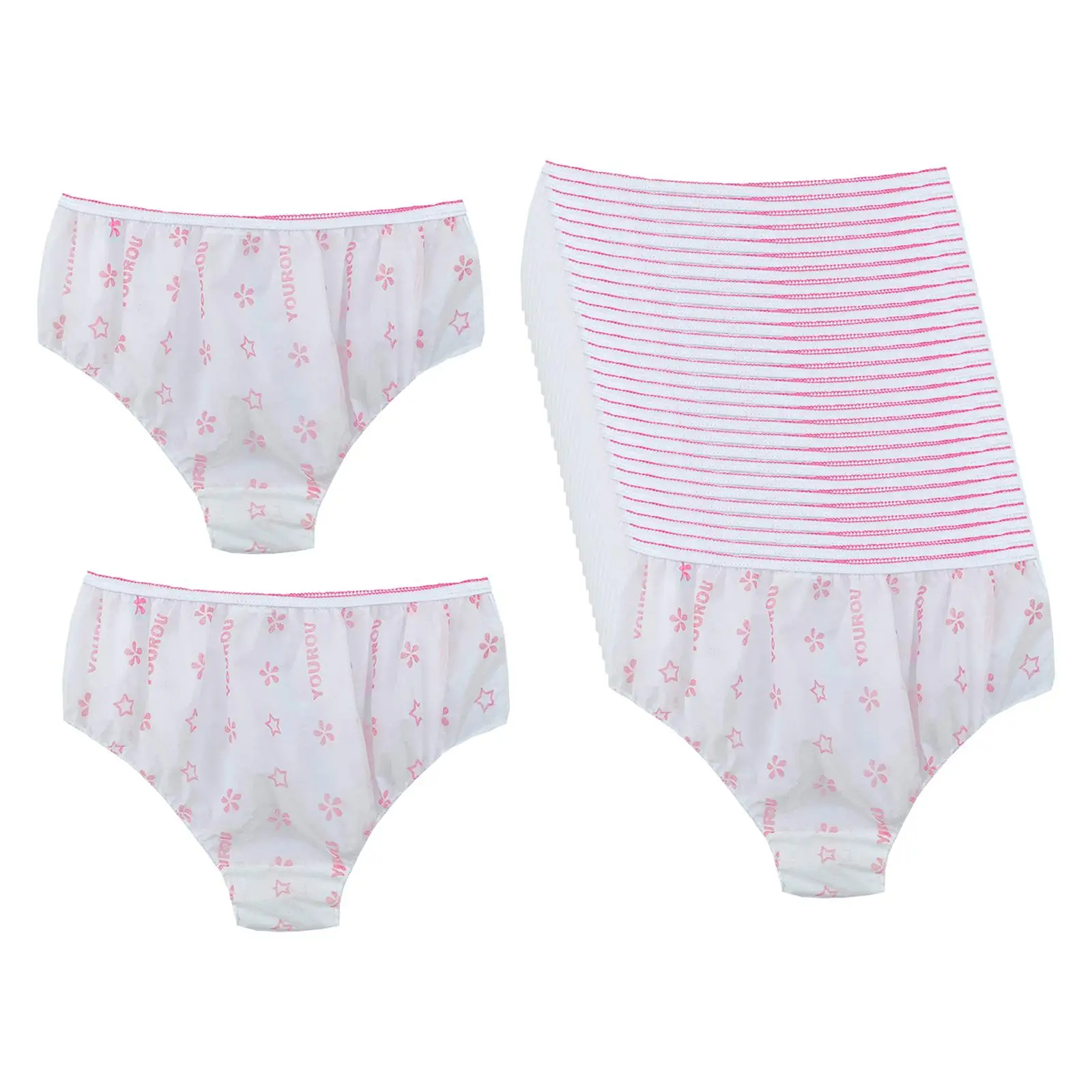 30 ชิ้นกางเกงผู้หญิงแบบใช้แล้วทิ้งมีประโยชน์นุ่มระบายอากาศได้ดีแบบพกพาสุภาพสตรีกางเกงกางเกงสำหรับร้านนวดห้องน้ำท่องเที่ยวแว็กซ์