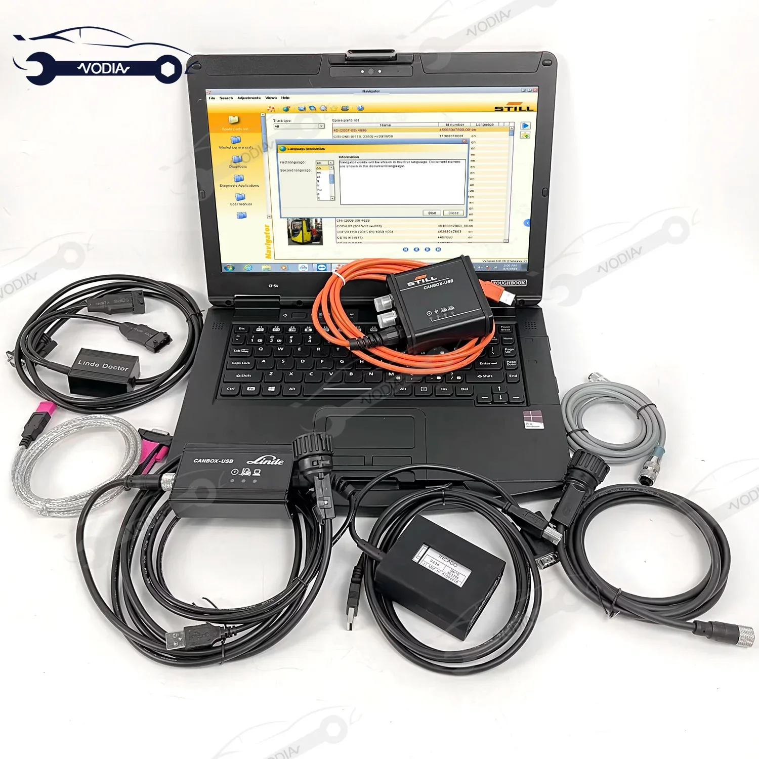 

cf53laptop and For Still canbox For Judit Jungheinrich Forklift Diagnostic Tools for Linde canbox doctor Diagnostic tool