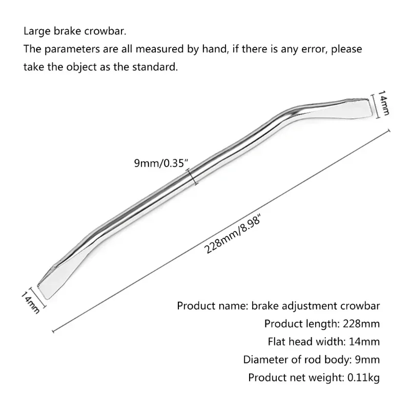 Removal Tool Brake Bar Flat Tools Workshop Pry Steel Multifunction Car Regulator Brake Garage Drum Small Adjustable