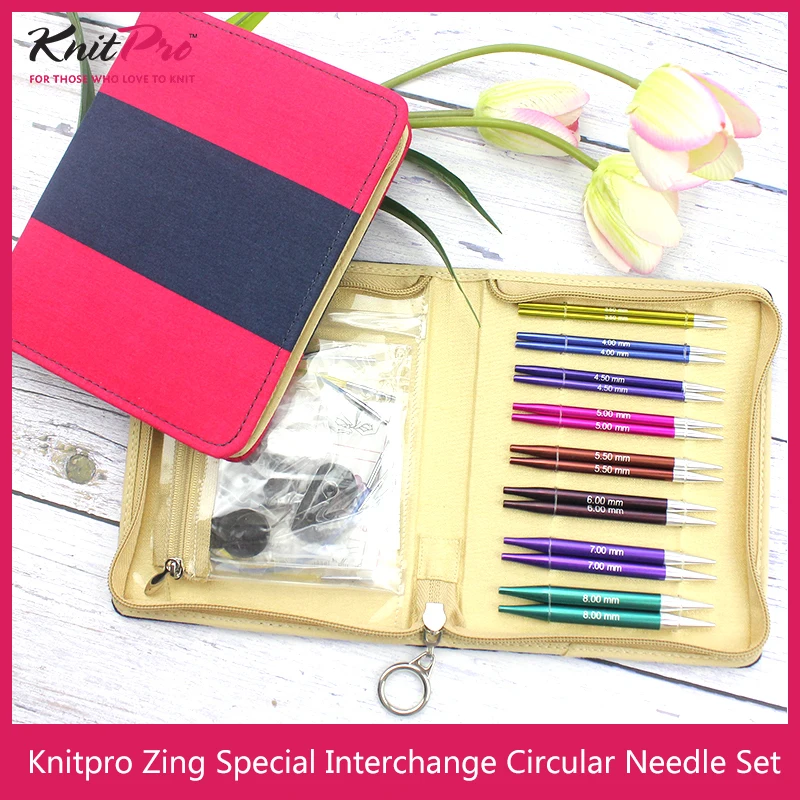 Knitpro Zing Special (9.5cm) Set di ferri da maglia circolari intercambiabili spedizione gratuita