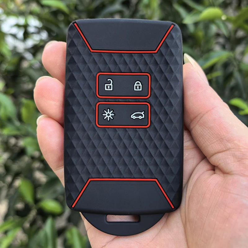 غطاء حافظة مفاتيح السيارة من السيليكون لرينو أسترال كابتور أركانا كوليوس زوي ذات المناظر الطبيعية الخلابة داسيا سانديرو داستر لوجان عداء ببطء كادجار كليو
