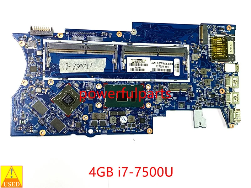 

For HP Pavilion x360 Convertible 15-br Motherboard 924080-601 16883-1 448.0C108.0011 i5-7200U i7-7500U With Graphic Working Good