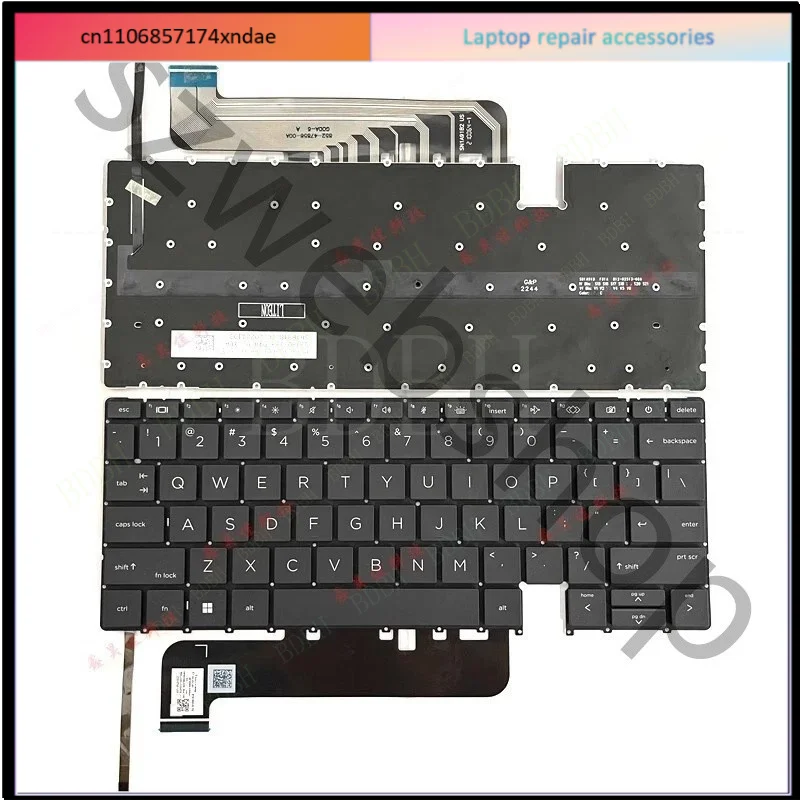 Teclado retroiluminado para ordenador portátil HP Elite Dragonfly G3 Dragonfly G4 de 13,5 pulgadas, teclado estadounidense