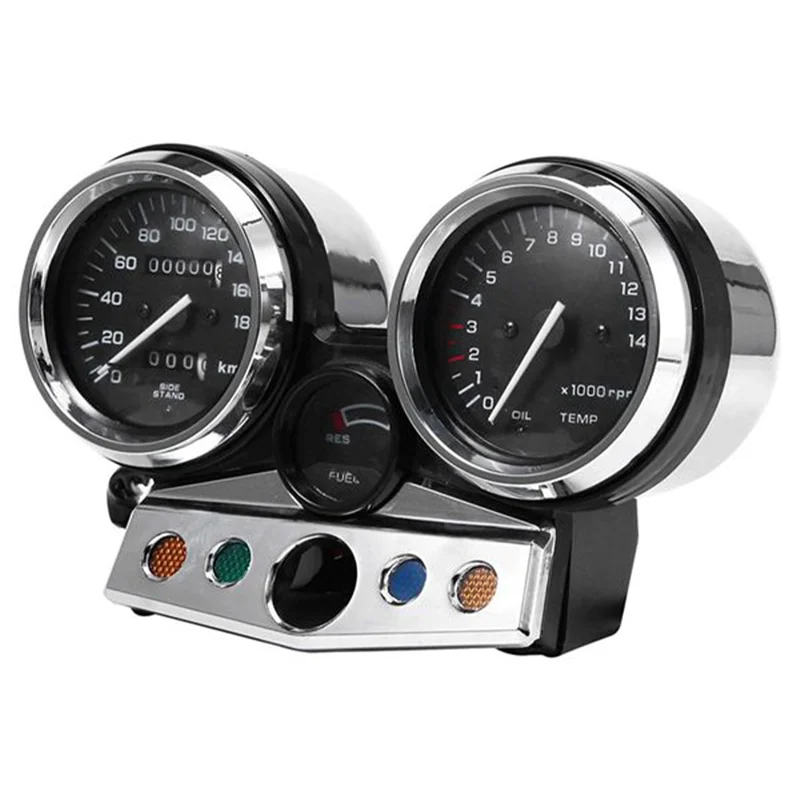 Motorcycle Street Car Speedometer Gauge Tachometer Gauge for Honda CB400 1995-1998 White Pointer