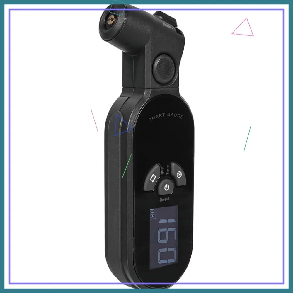 

Цифровой манометр для велосипедов — точное измерение PSI с подсветкой дисплея, совместимые клапаны Presta и Schrader