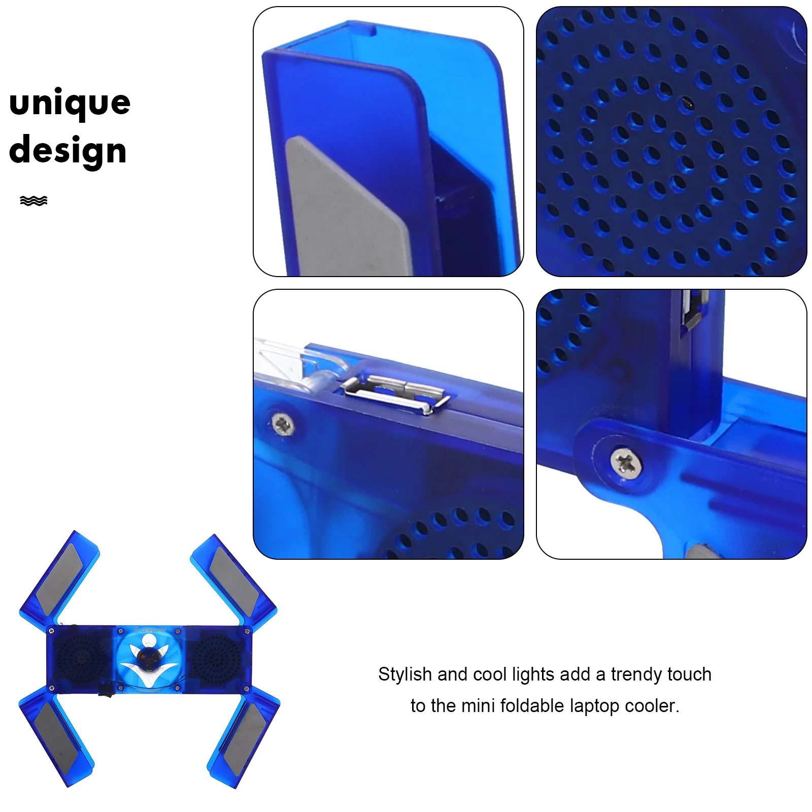 

Portable Foldable Fan Led Lights Stand For All Sizes Cooling Pad For Laptop Laptop Stand Fan Cooling Pad Easy Storage