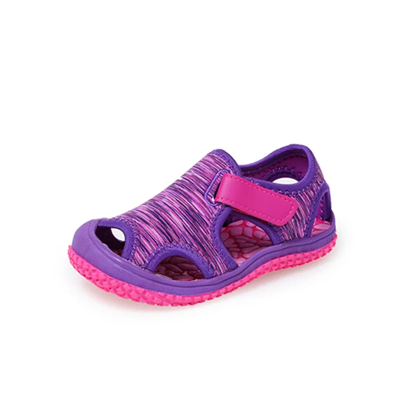 Children Sandals Girls New Shoes Children Soft Velcro Sandals Summer Package Head Sports Sandals New Popular Outdoor Soft Shoes