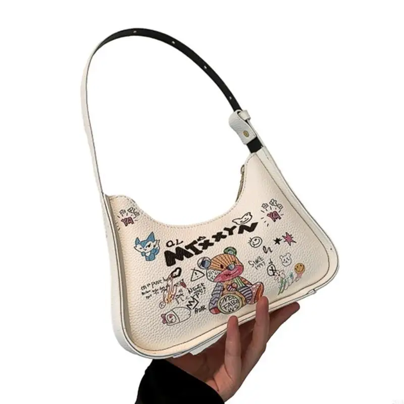 

Large Capacity Shoulder Bags Cartoon Printed Design Bags Armpit Bag Handbag Tote 20CA