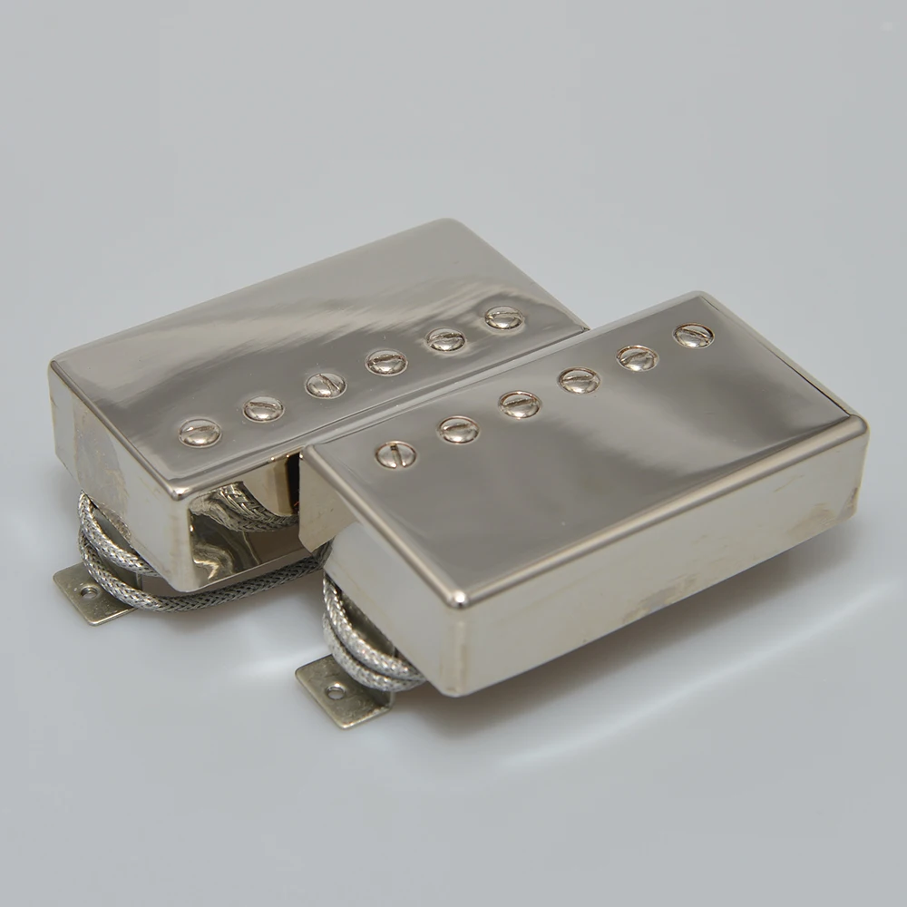 Alnico V GB59 Humbucker Pickup Set Chrome Gold for GB Electric Guitar Chrome Gold Color