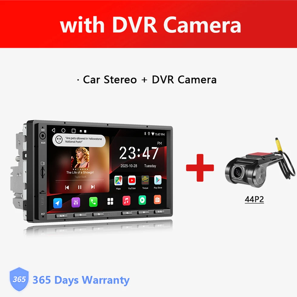 7 inch Android Double 2 Din Radio, autoradio met camera, DSP, GPS navigatie, WiFi, Bluetooth, CarPlay, scherm, Android Auto, 2Din multimediaspeler, A5L Atotozone