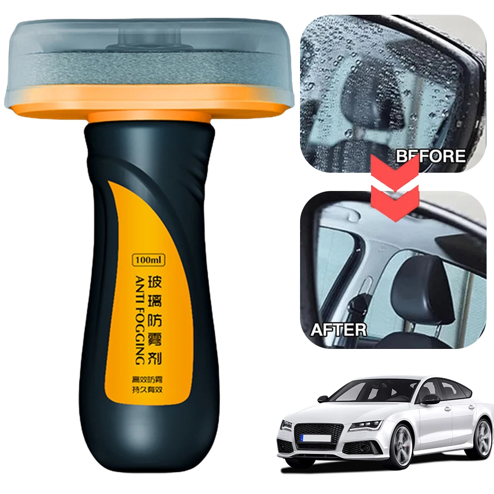 Automobile Window Glass Anti-Fogging Car Defog Cleaner Windshield Anti-Fog Stain Remover Sponge Wipe Car Window Wiper