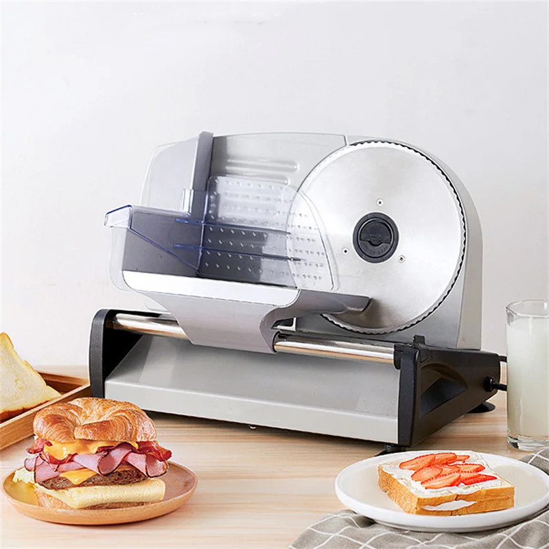 220V/110 electric Slicer Household Lamb slice meat Slices of bread Hot Pot Desktop Meat cutting machine