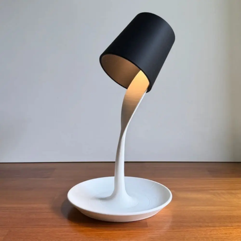 

LED Desk Lamp with Tray Battery Operated Decorative Cordless Table Lamp Home Decor Crafts Bedside Table Lamp Living Room