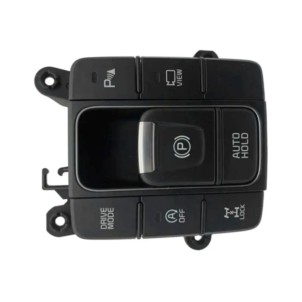 For Daily Driving Safety Handbrake Switch Button Auto Brake Control Black Front Vehicle Placement Oe Number Match