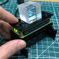 Suitable LCD 3D Display Kit Transparent Holographic Projector Screen Refractive Prism Game Mini TV For Raspberry Pi Zero
