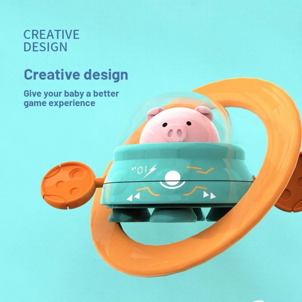 ตัวการ์ตูนน่ารักรูปหมูดึงของเล่นห้องน้ำคลาสสิกของเล่นในน้ำสำหรับเด็กทารกว่ายน้ำหมูของเล่นชายหาดเด็กห่วงโซ่