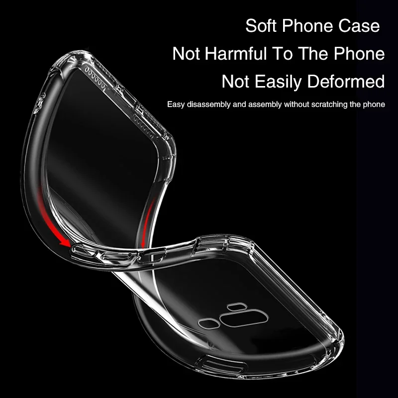 Clear Silicone Phone Case for OPPO A11 A11X A5 A9 2020 Luxury Airbag Soft Transparent Anti Knock Simplicity Original Back Covers