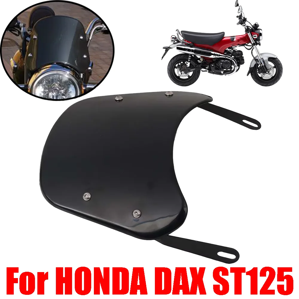 For HONDA DAX ST125 ST 125 Motorcycle Accessories Retro Windscreen Windshield Wind Screen Deflector Cover Guard Sun Visor