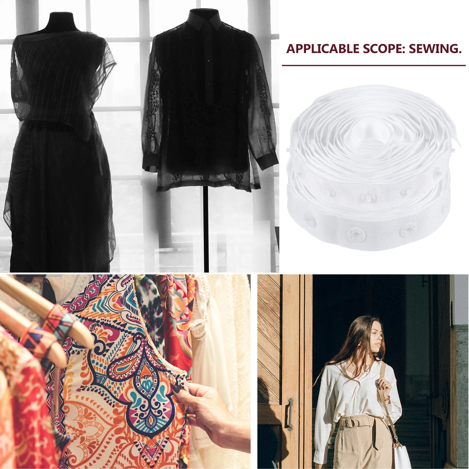 

1pc Premium Snap Fastener Belt Plastic Press Studs Fasteners Clothing Rivets Durable Lightweight Sewing Accessories Substitute