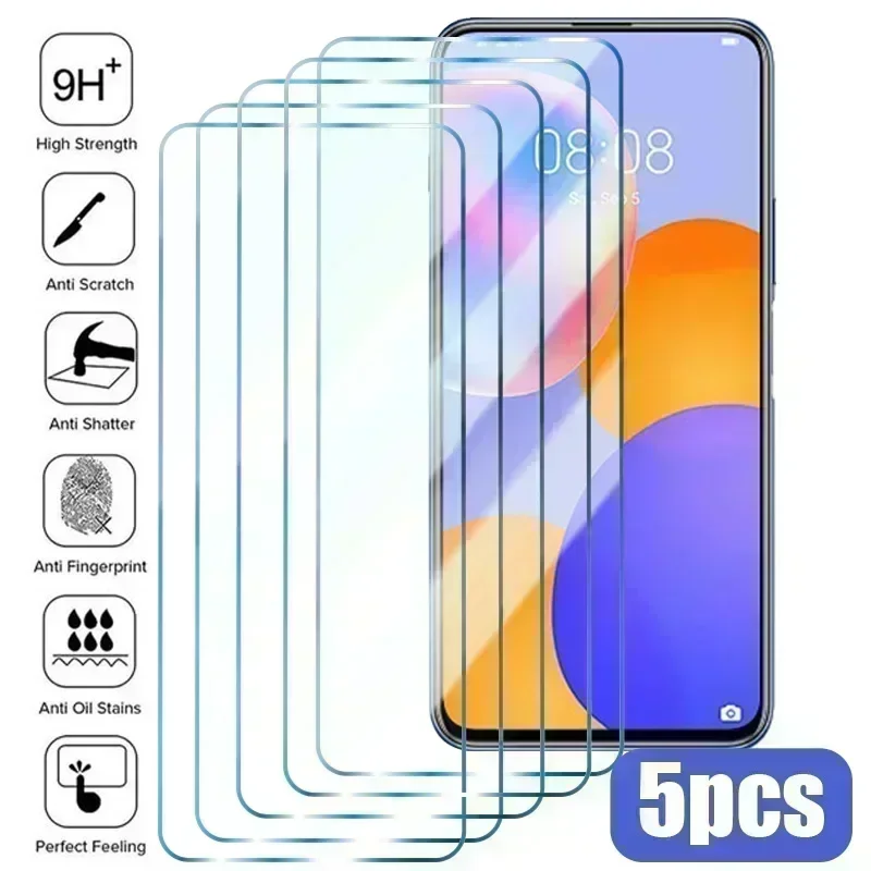 5 adet temperli cam Huawei P30 P40 P20 Pro Lite E 5G Nova 5T ekran koruyucu için Huawei Mate 20 Lite P akıllı Z 2021 2019