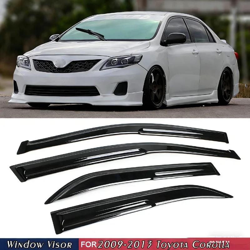 

Дождевики-дефлекторы на окна в стиле JDM Mugen для Toyota Corolla Sedan 2009-2013 годов