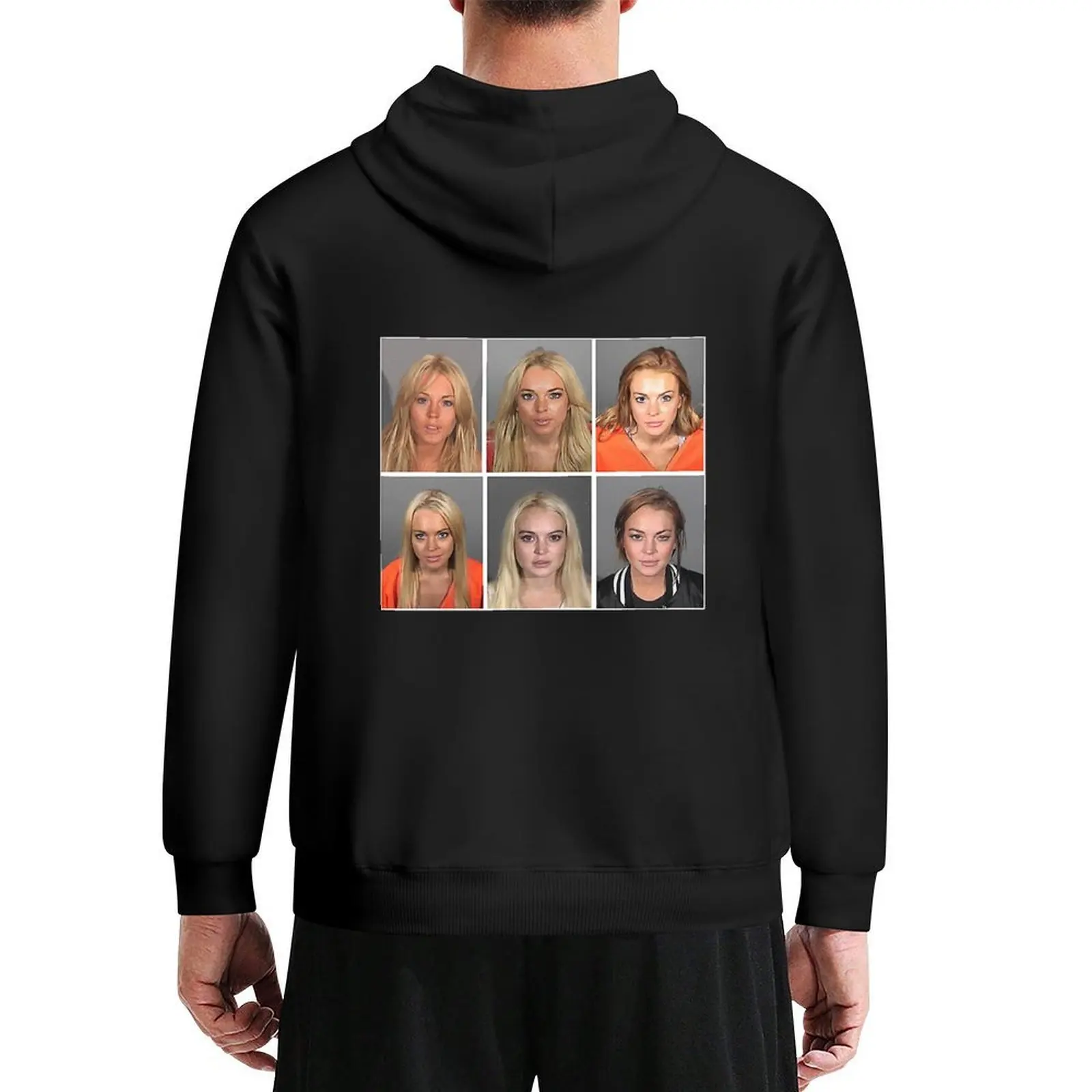 

Lindsay Lohan Mugshots Hoodie winter clothes men's sweat-shirt set autumn jacket men men's sweat-shirt new hooded tee