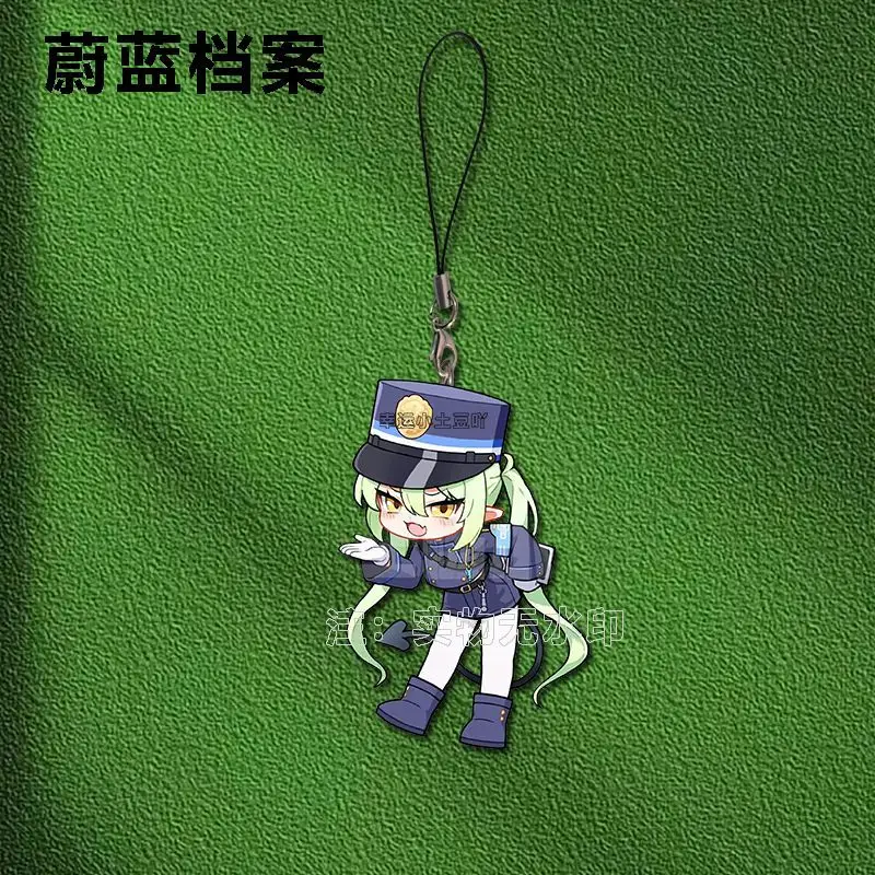 الأزرق الأرشيف تاتشيبانا هيكاري آيفون/شاومي/هواوي قضية الهاتف المحمول المفاتيح مفتاح سلسلة غطاء شنق الاكريليك قلادة هدية عيد ميلاد