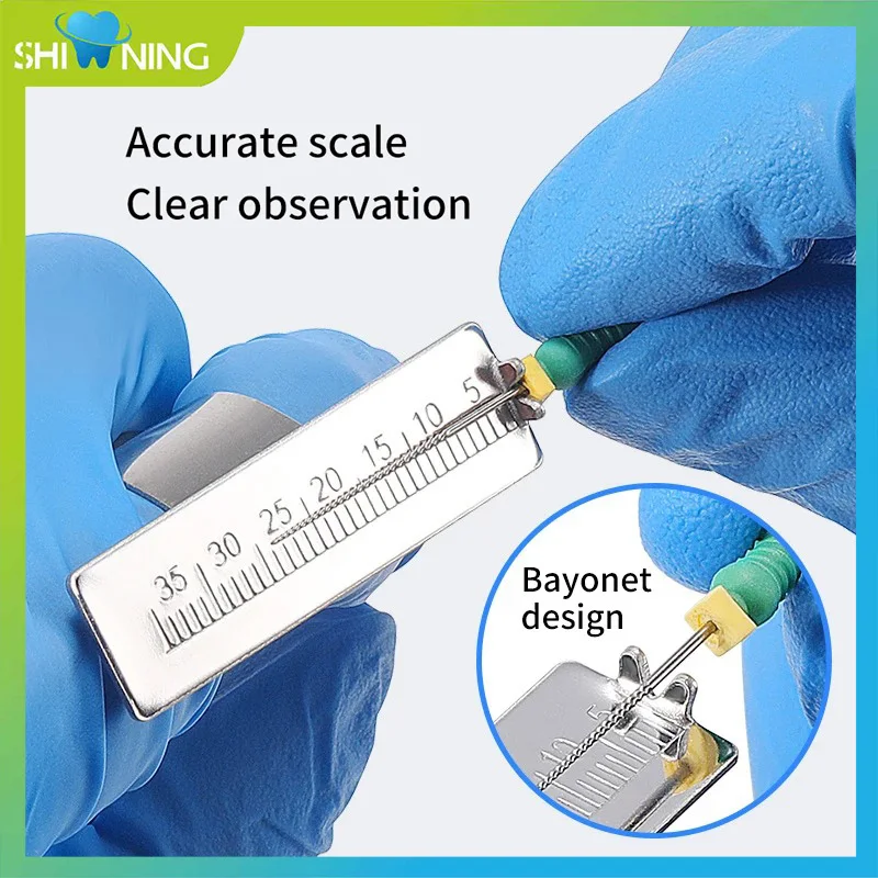 

5pc Stainless Steel Dental Finger Ruler Dentist Endodontic Span Measurement Scale Gauge Instrument Tool Measuring Equipment