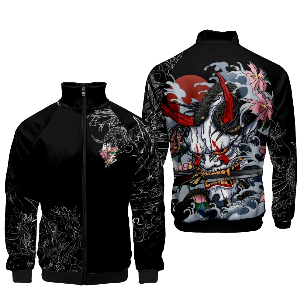 

Coats 3D Printed Japanese Samurai Sword Demon Pattern Hoodie Men Women Cosplay Costume Boys Jacket Sweatshirts